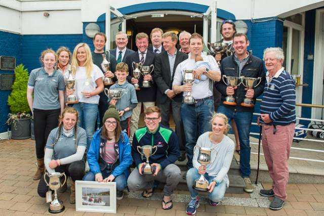 2017 ICRA Prizewinners gathered at Royal Cork Yacht Club. Scroll down for more prizegiving photos