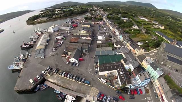 Aerial view of Castletownbere Harbour
