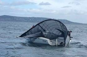Conor Clancy&#039;s Merlin was dismasted in the heavy wind conclusion of the 1720 East Coast Championships. There were two dismastings and two reported as &#039;bent&#039;