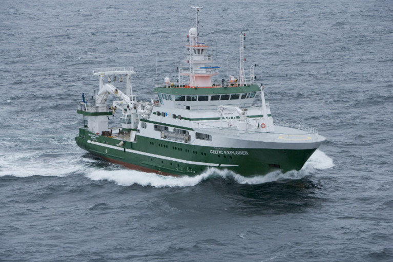 The RV Celtic Explorer will head to ICES area 6a for the next survey leg from 10-21 April