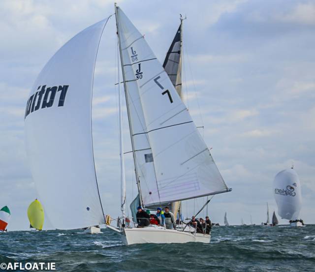 The Royal St. George Yacht Club J80 'Rationel' is part of the 2019 DBSC Spring Chicken fleet