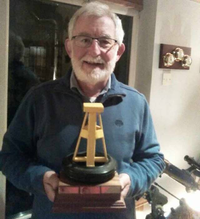 Jim Doyle Mbsc owner of Green Sleeves with the 'Alta To Starboard To Finish' Trophy