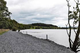 The new angling stretch at South Lodge, Lough Muckno