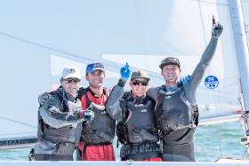 Stella Blue helmed by Steve Benjamin won the 2017 Etchells Worlds in San Francisco with the help of North Sails’ expertise