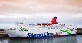 Berthed in Rosslare, Stena Europe which saw a drop in vehicle traffic travelling from Ireland to Fishguard