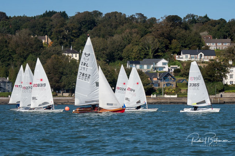 505s and Laser dinghies compete in Class One of the September dinghy league a Monkstown Bay Sailing Club. Scroll down for photo gallery