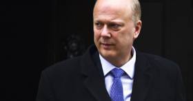 UK Prime Minister has once again backed the Transport Secretary Chris Grayling (above) over the contract to Seaborne Freight 