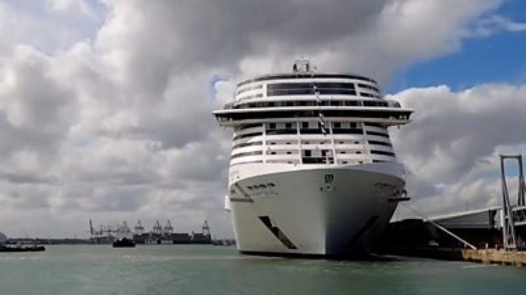 UK waters where the Port of Southampton marked the return of cruises since the pandemic began. Above MSC Virtuosa became the first cruiseship to embark cruising, albeit to ports within Britain. 