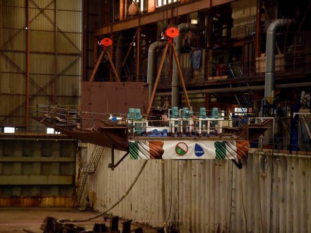The UK shipyard at Appledore (Babcock) north Devon built its final ship, LE George Barnard Shaw (above: at keel-laying ceremony) which was completed last year as the fourth P60/OPV90 class for the Irish Naval Service. The same yard AFLOAT also adds had under a previous owner built a pair of P50/OPV80 class dating to 1999 and 2001 respectively. 