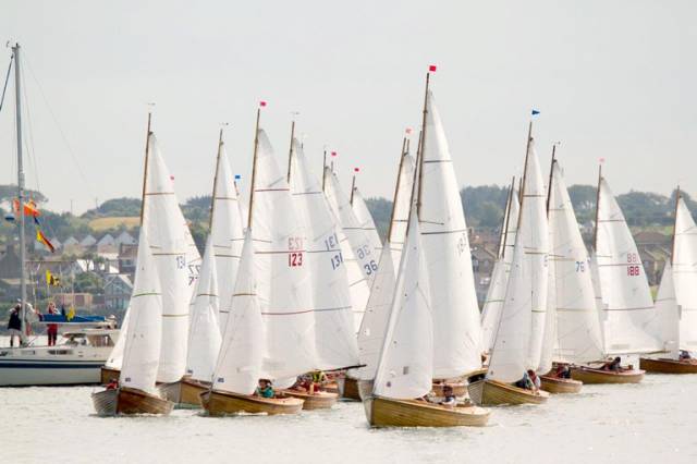  Mermaids line up for a start at the 2012 National Championships hosted by Skerries Sailing Cl