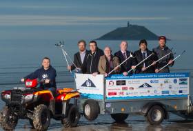 The new sight on the beach - a quad bike and trailer - showing East Cork community dedication to the preservation of a clean maritime environment
