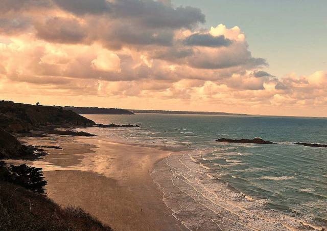 The Bay of Saint-Brieuc in Brittany