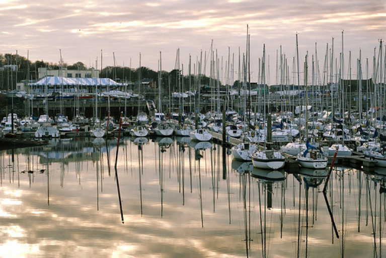 Howth Yacht Club’s marina and clubhouse