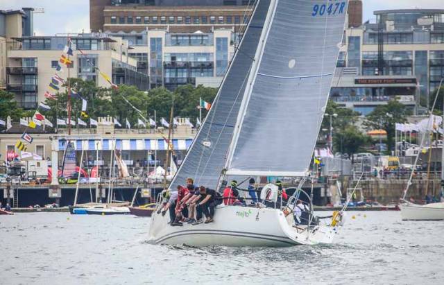 J109 Mojito is the overall leader of the ISORA points series. A 27-boat fleet will race to Greystones tomorrow