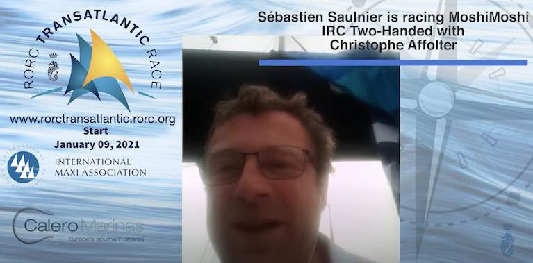 Sebastien Saulnier speaks about racing two handed across the Atlantic in the Sunfast3300 this weekend in the video below