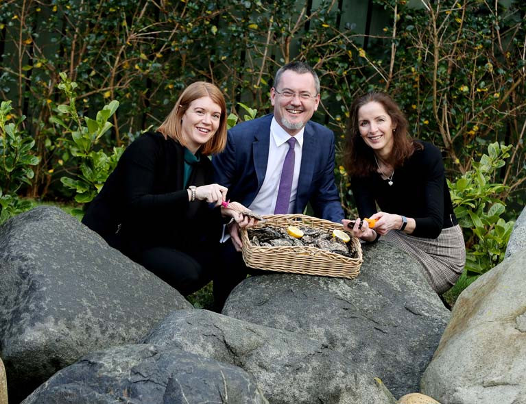  Oystercatchers - From left to right Teresa Morrissey, IFA Aquaculture, BIM’s chief executive, Jim O’Toole and Patricia Daly, BIM