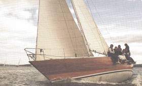 Irish Mist II, the 40ft Ron Holland design built in Cork in 1975, in which the late Archie O’Leary achieved his greatest successes. Photo courtesy RCYC