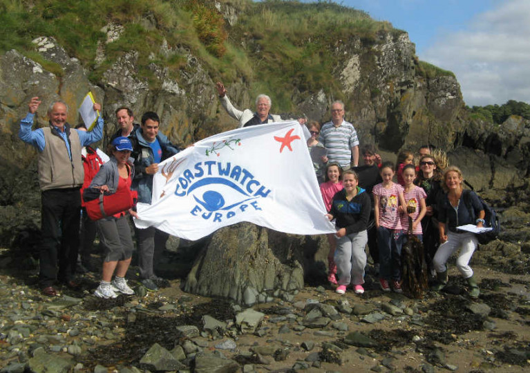 Volunteers at a previous Coastwatch Ireland survey