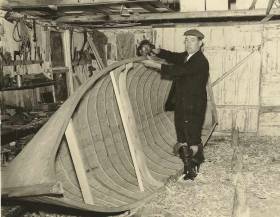 The last island boat builder on Lower Lough Erne was Douglas Tiernan of Owl Island who built his last boats there in the 1960s prior to his death