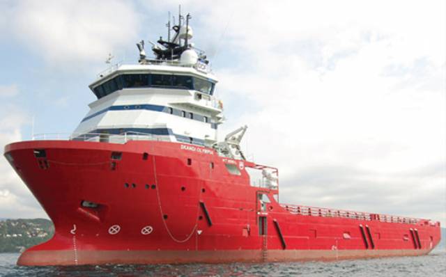 The Skandi Olympia is carrying out the visual survey for the next three weeks