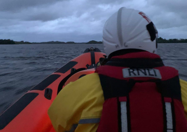 File image of Enniskillen RNLI’s inshore lifeboat returning to station