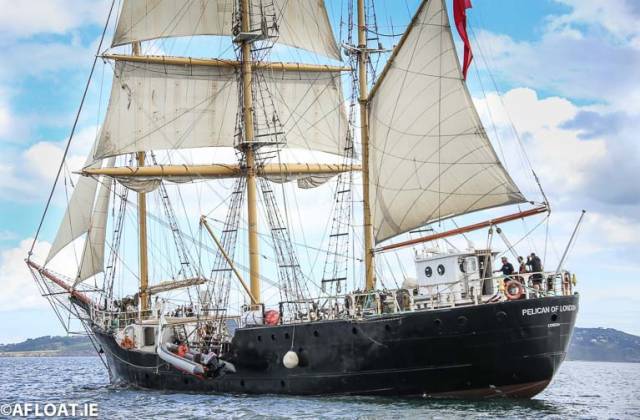 Pelican of London is in Cork Harbour for Tall Ship Training Awards