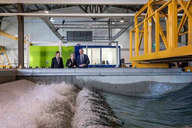 The state of the art facilities at Lir include four wave tanks that can replicate real ocean conditions and enable testing of various marine innovations