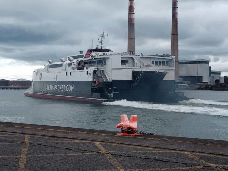 The visit Isle of Man strategy was unanimously backed by Tynwald members. Above the Isle of Man Steam Packet's fastcraft Manannan departing Dublin Port on the seasonal service to Douglas Harbour. The Steam-Packet also operate Belfast/Liverpool and Heysham (year-round) routes to the Manx capital. 