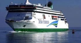 Earnings at the container and ferries operator, ICG group rose 19.6%, driven by car and freight volumes. Above is Irish Ferries flagship, Ulysses that operates on the premier Dublin-Holyhead route