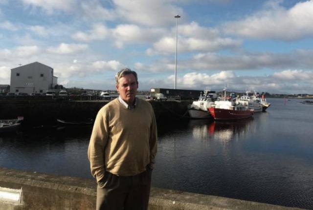 Cllr Joe Folan at Rossaveal Harbour in Connemara, Co. Galway. The local councillor has called on the Government for a deep water berth to facilitate cruiseships to visit the region.