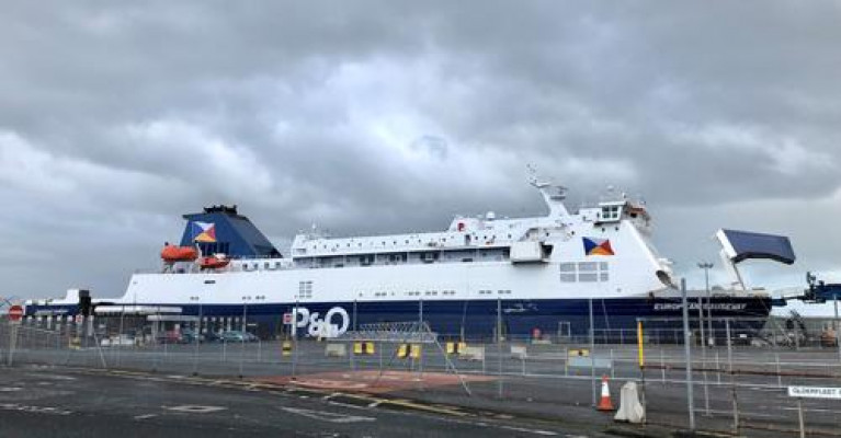 The P&O ferry European Causeway which operates between Larne and Cairnryan - lost power on the way to Northern Ireland on Tuesday afternoon.