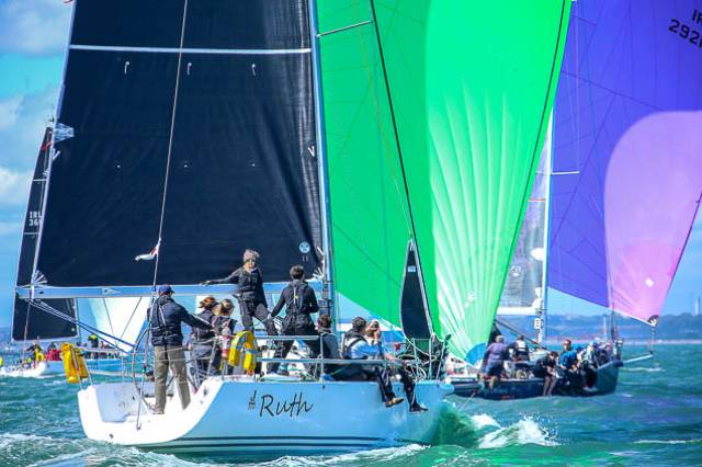 J109s racing on Dublin Bay. The 36-footers are a feature of HYC's inaugural regatta this June Bak Holiday weekend