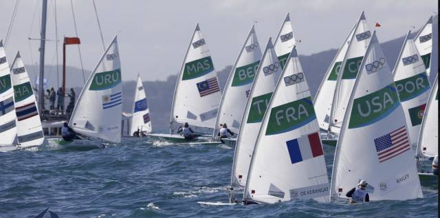 Race eight for the Laser Radials was on the Pia course