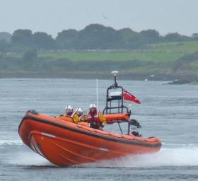 Portaferry RNLI&#039;s inshore lifeboat on exercise