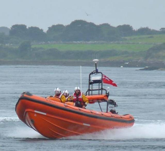 Portaferry RNLI's inshore lifeboat on exercise