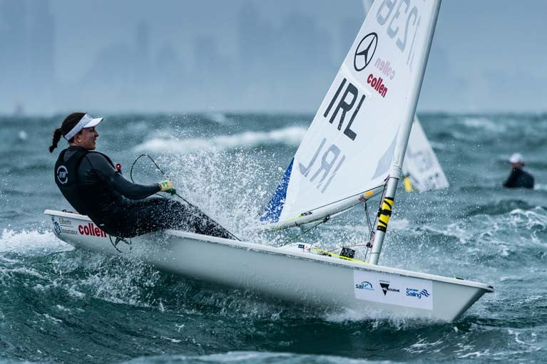 The National Yacht Club's Annalise Murphy leads the Irish Radial Olympic Trials that will now be rescheduled following the cancellation of Trofeo Princesa Sofia Regatta