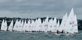 Laser 4.7s start in Cork Harbour. Scroll down for photo gallery