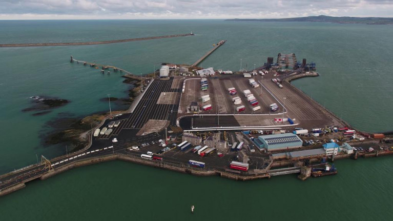 Welsh and UK governments have been at loggerheads over the issue but ministers in Wales say 'good progress' is being made. Above the north Wales ferryport of Holyhead. 