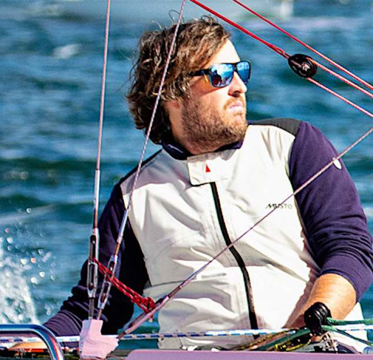 Winning form – Rob O'Leary on his way to victory in the 1720 Munsters in Cork Harbour last weekend