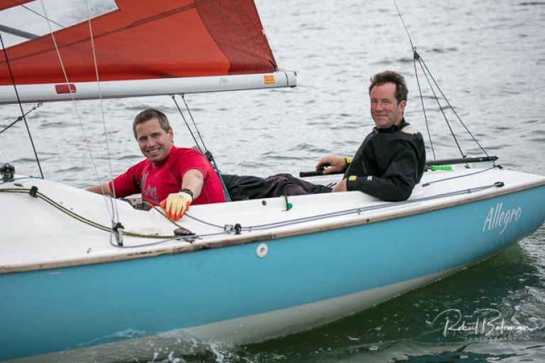 Colm Dunne (right) and Rob Gill&#039;s Allegro leads at Cove Sailing Club. Scroll down for photo slideshow