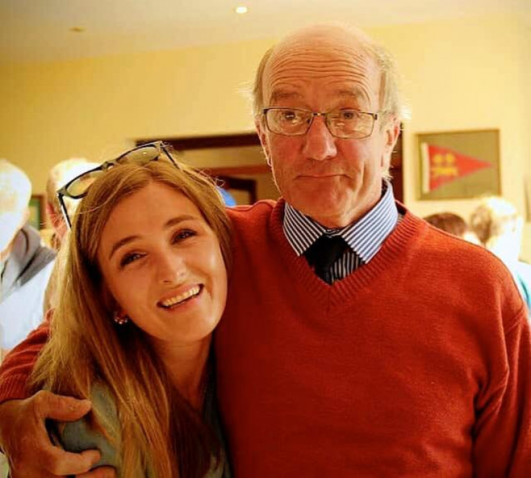 It’s a generational thing, provoking mixed feelings – former Lough Ree YC Commodore Alan Algeo looking decidedly mature and thoughtful at the 2019 Lough Ree YC Regatta Week with his daughter Naomi, then recently-elected as Shannon One Design Association Honorary Secretary.