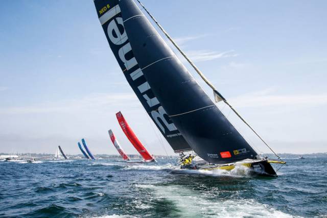 While currently third 12 hours into Leg 9, Team Brunel took the lead at the start