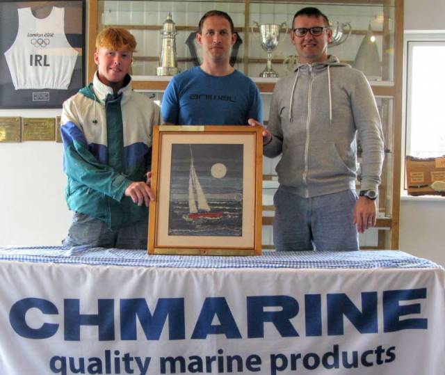 The winning 'Shark' team from left to right Chris Bateman, Charles Dwyer, John Coakley