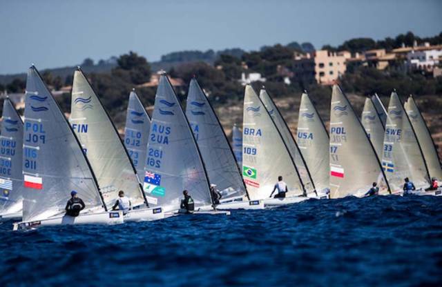 Irish sailors are competing in the 49er, Finn, Laser and 49erFX this morning in Palma