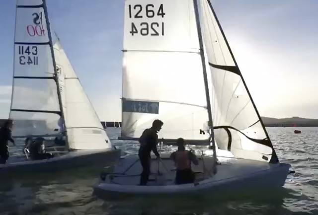 RS Dinghies at the INSS league. See video below.