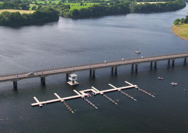 The National Rowing Centre on the River Lee in Ovens, west of Cork city