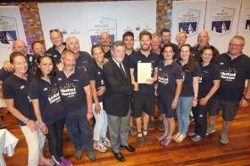 Conall Morrison, the Skipper of HotelPlanner.com, was given a standing ovation when he was given the Rani Trophy, which was judged by the Rolex Sydney Hobart Yacht Race Committee, and awarded by the Governor of Tasmania, Her Excellency Professor the Honourable Kate Warner AM.