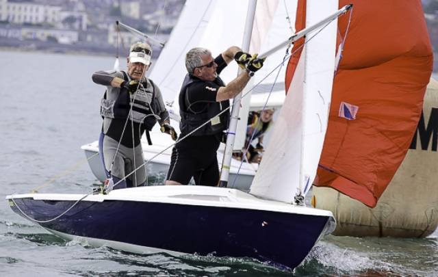 Ken Dumpleton sailing Koolijug competed in the Flying fifteen class of the National Yacht Club Regatta. Scroll down for prizegiving photos by Joe Fallon. Download results below