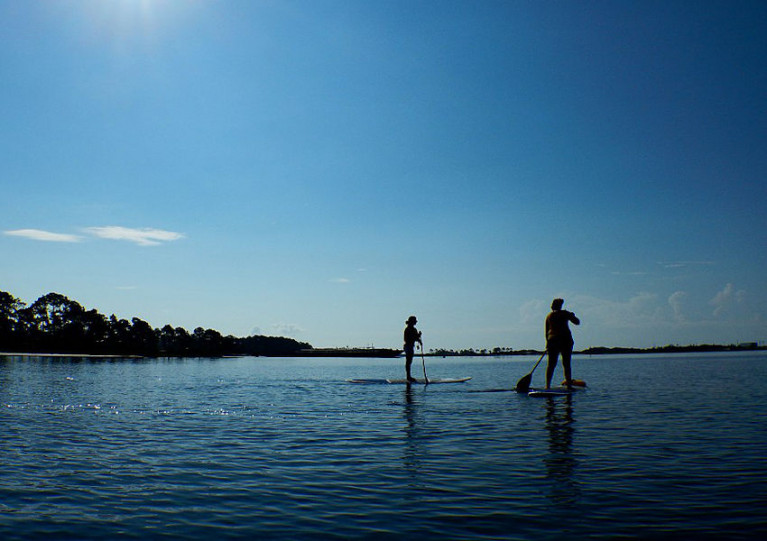 File image of stand-up paddleboarding in Florida, USA