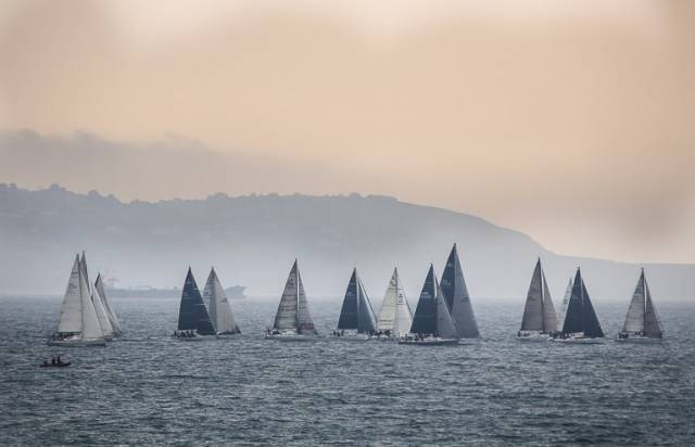 The start of ISORA Race Four from Dun Laoghaire to Pwllheli at 8am on Saturday morning